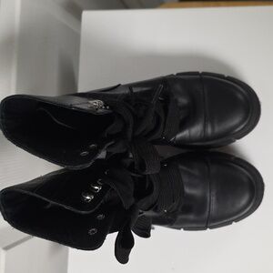 ALOHAS Black Combat Boots
